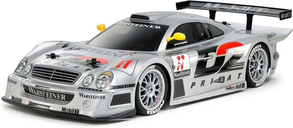 Tamiya 58731 1:10 RC MB CLK-GT-R 1997 TC-01 - ferngesteuertes Auto, Fahrzeug, Modellbau, Zusammenbauen, Hobby, RC Bausatz, unlackiert