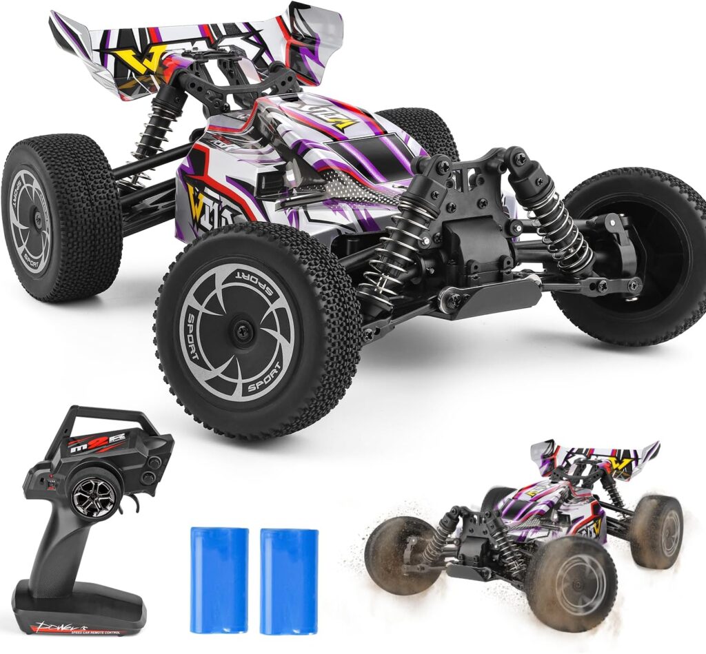 Ferngesteuertes Auto ab 8 10 Jahre, 1/14 4WD RC Auto, 2,4 GHz 35km/h Off Road RC Buggy, Wasserdichter RTR 144016